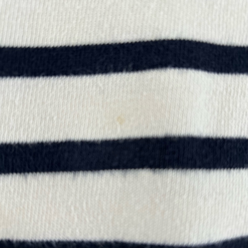 GAP Nautical Women's Pullover Striped Shirt Top White & Navy Long Sleeves Small - Picture 11 of 11